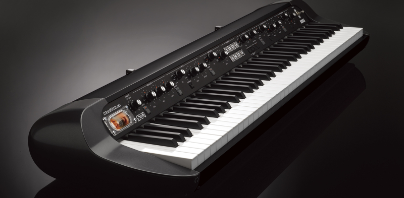 8 Key Korg SV-1 on a grey gradient background
