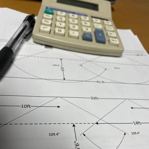 Pen and calculator on a piece of paper