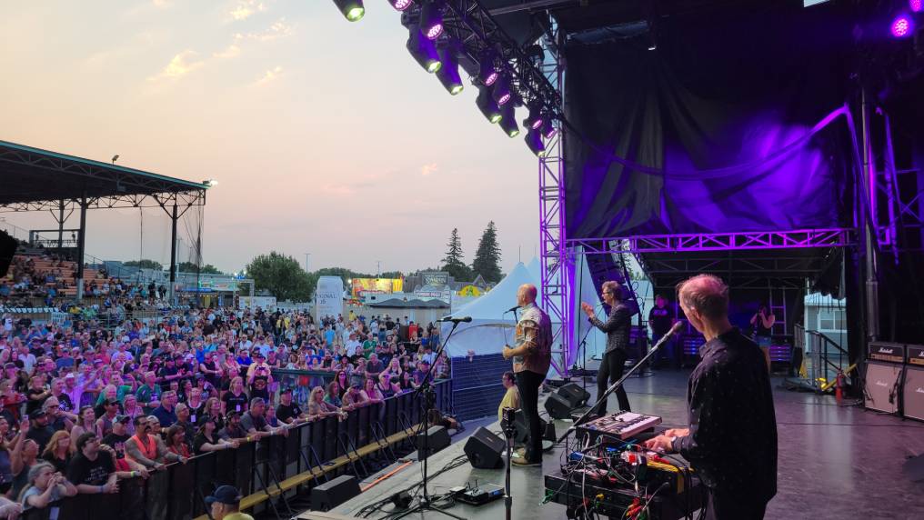 onstage image of a performance at the Saskatoon Ex