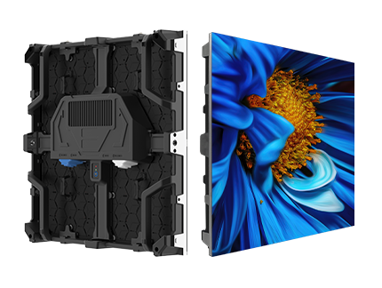 Front and back of a Video Wall 