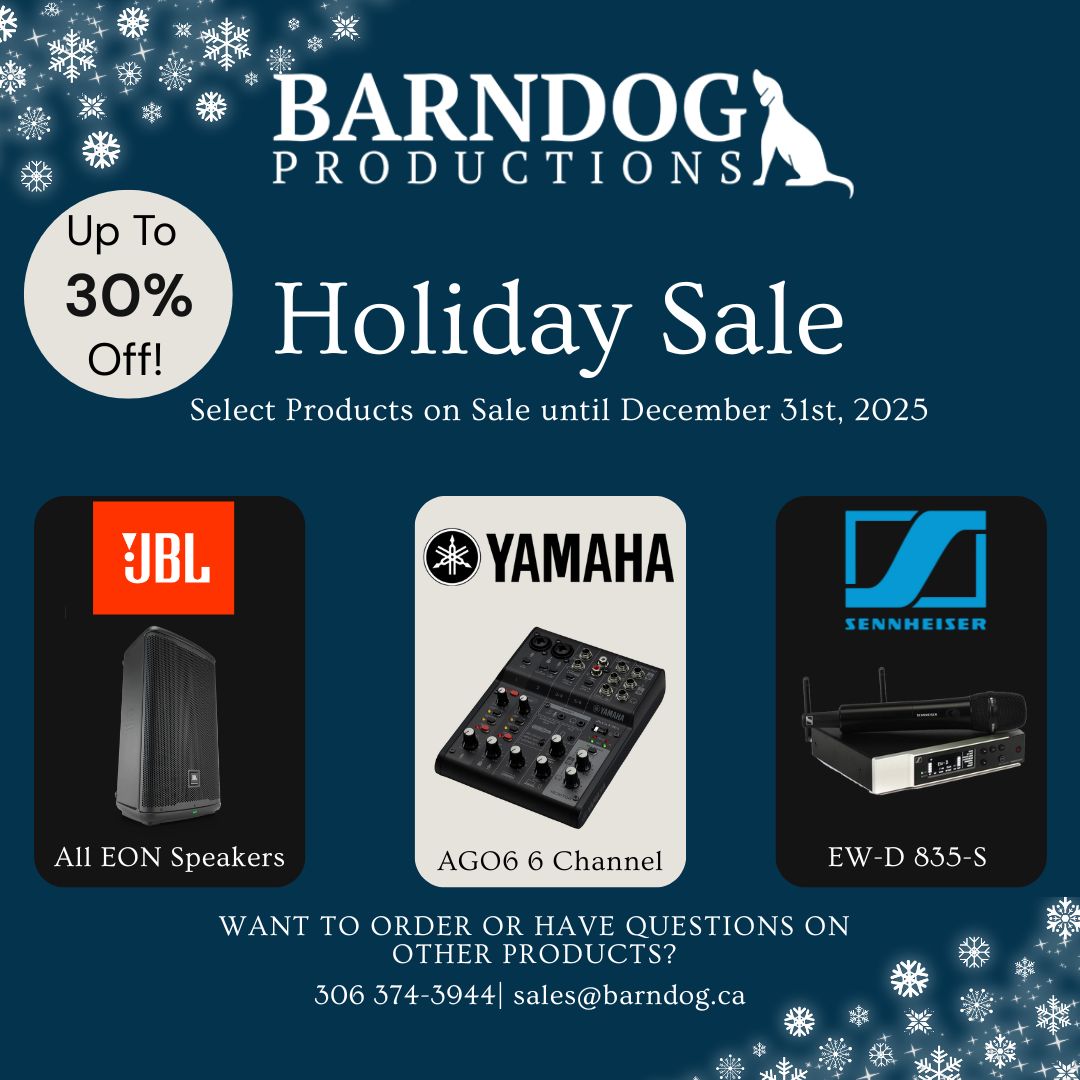 Graphic depicting a hoilday sale highlighting a EON Spearker, AGO6 and EW-D 835-S